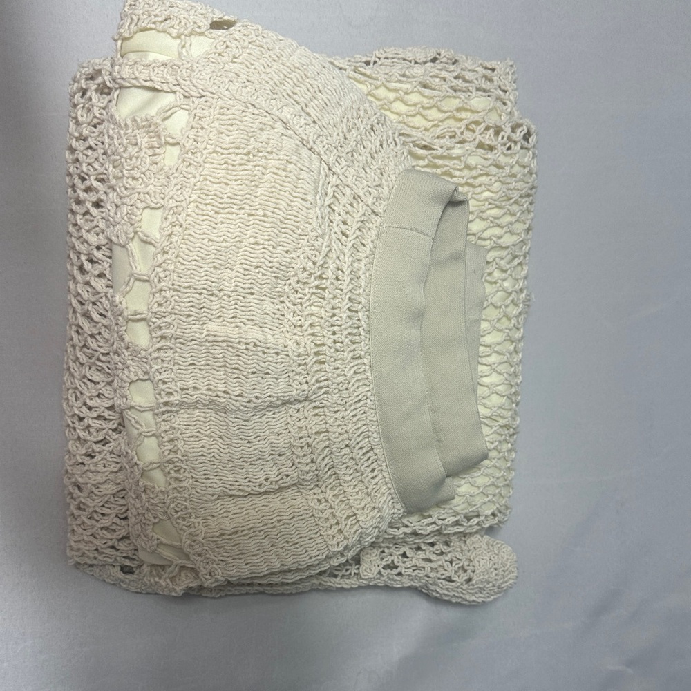 Boho Crochet Lace Maxi Skirt - Cream - Picture 4 of 4